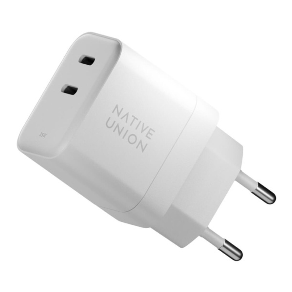 Сетевое зарядное устройство Native Union Fast Gan Charger, 35 Вт, USB-C. Цвет: белый