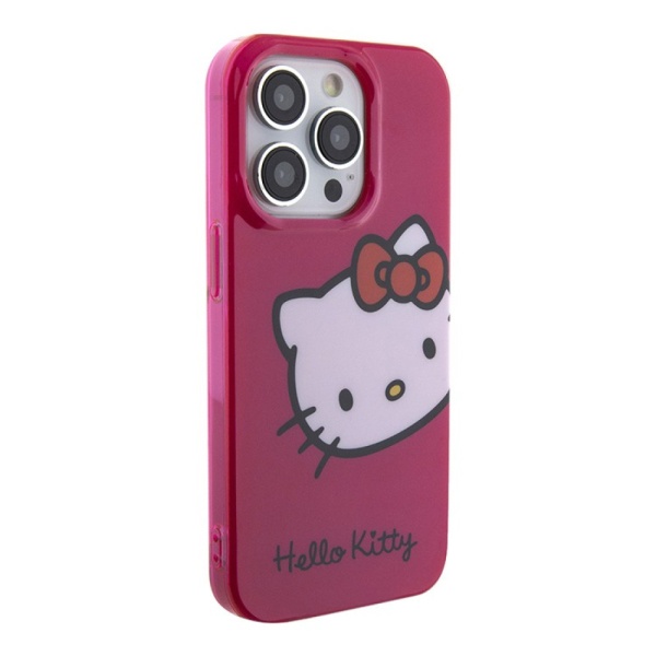 Чехол Hello Kitty PC/TPU Kitty Head Hard для iPhone 15 Pro. Цвет: розовый