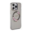 Чехол Guess для iPhone 14 Pro Max PC/TPU Flowers Wreath Hard. Цвет: черный