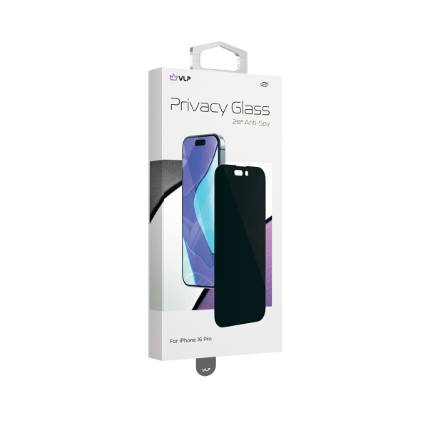 Защитное стекло vlp Privacy Glass для iPhone 16 Pro 