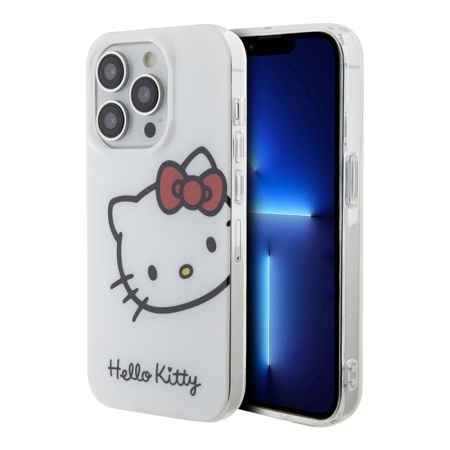 Чехол Hello Kitty PC/TPU Kitty Head для iPhone 14 Pro. Цвет: белый