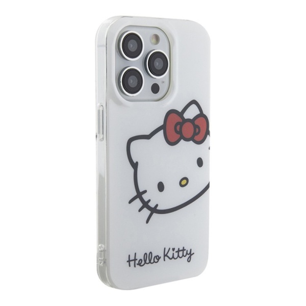 Чехол Hello Kitty PC/TPU Kitty Head для iPhone 14 Pro. Цвет: белый