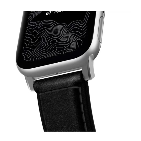 Ремешок Nomad Traditional Band для Apple Watch 42/44/45/49мм. Цвет: черный/коричневый