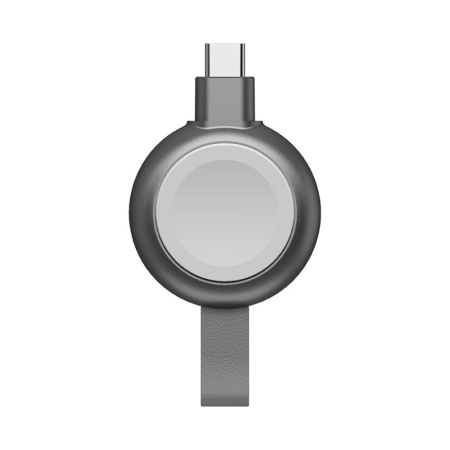 Беспроводное зарядное устройство Energea Watchpod 3 USB-C для Apple Watch. Цвет: темно-серый: