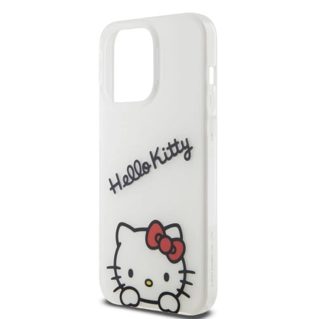 Чехол Hello Kitty Crossbody PC/TPU Dreaming Kitty + PU Strap для iPhone 14 Pro Max. Цвет: белый