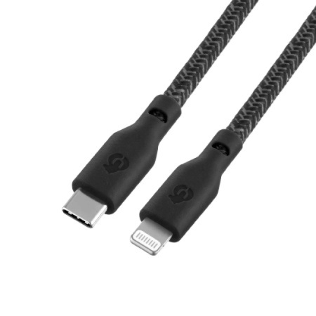 Кабель uBear Trend Cable USB-C - Lightning, 1.2м. Цвет: черный