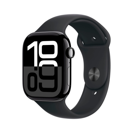 Apple Watch Series 10, 46мм, корпус из алюминия черного цвета, Спортивная петля