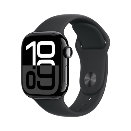 Apple Watch Series 10, 46мм, корпус из алюминия черного цвета, Спортивный ремешок, (M/L)