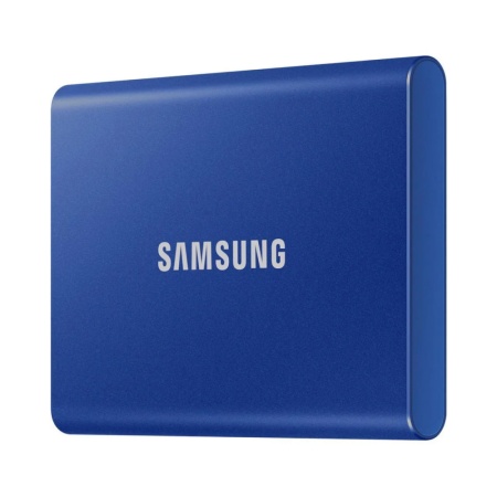 Внешний SSD диск Samsung T7 R1050/W1000 Мб/сек, USB 3.2, 500Гб. Цвет: синий