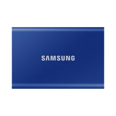 Внешний SSD диск Samsung T7 R1050/W1000 Мб/сек, USB 3.2, 500Гб. Цвет: синий