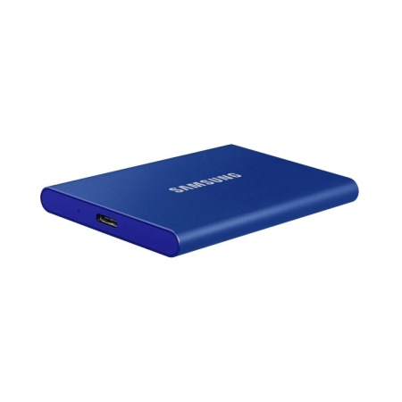Внешний SSD диск Samsung T7 R1050/W1000 Мб/сек, USB 3.2, 500Гб. Цвет: синий