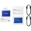 Внешний SSD диск Samsung T7 R1050/W1000 Мб/сек, USB 3.2, 500Гб. Цвет: синий