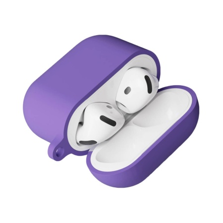 Чехол vlp Charm Case для AirPods 4, силикон. Цвет: лавандовый