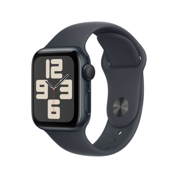 Apple Watch SE (2023), 40мм, корпус из алюминия цвета "Тёмная ночь", Спортивный ремешок (M/L)