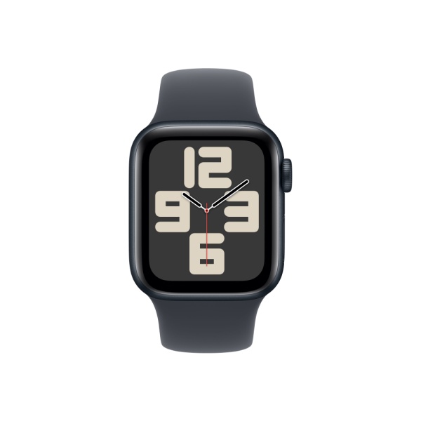 Apple Watch SE (2023), 40мм, корпус из алюминия цвета "Тёмная ночь", Спортивный ремешок (M/L)