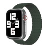Ремешок нейлоновый плетёный VLP для Apple Watch 38мм/40мм/41мм, L/XL, 2 шт. Цвет: темно-зеленый
