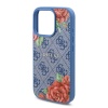 Чехол Guess PU Flowers Roses MagSafe для iPhone 16 Pro Max. Цвет: синий