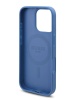 Чехол Guess PU Flowers Roses MagSafe для iPhone 16 Pro Max. Цвет: синий
