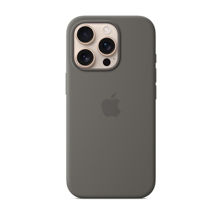 Силиконовый чехол Apple для iPhone 16 Pro Max Silicone Case with MagSafe - Stone Gray