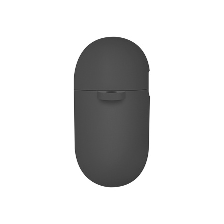 Чехол UNIQ NEXO для AirPods 4, силикон с карабином и заушинами. Цвет: черный