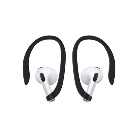 Чехол UNIQ NEXO для AirPods 4, силикон с карабином и заушинами. Цвет: оранжевый