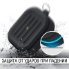 Чехол Elago Armor Silicone hang case для AirPods 3 с карабином. Цвет: черный