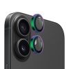 Защитное стекло BlueO Camera lens Armor metal д/камеры iPhone 16/16 Plus (2 шт.). Цвет: разноцветный