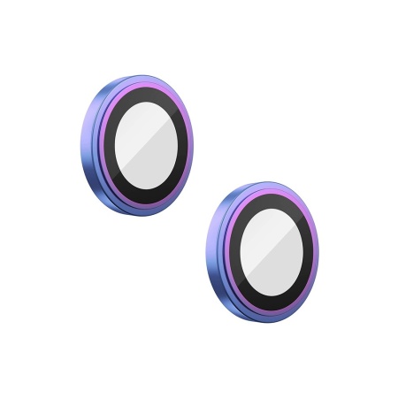 Защитное стекло BlueO Camera lens Armor metal д/камеры iPhone 14/14 Plus (2 шт.). Цвет: разноцветный