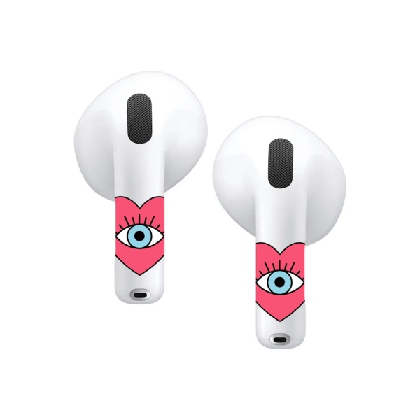 Наклейки VLP Easy Art для AirPods 4, eye-in-heart