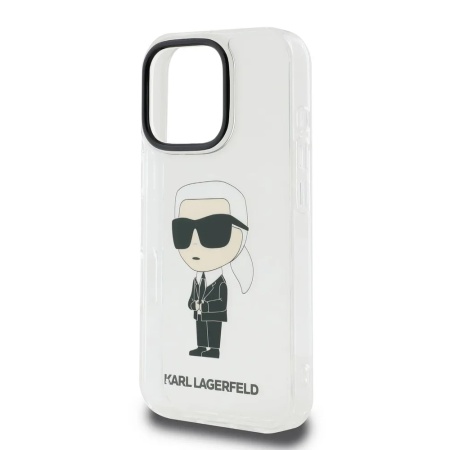 Чехол Lagerfeld PC/TPU NFT Karl Ikonik для iPhone 16 Pro Max. Цвет: прозрачный