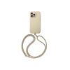 Чехол Uniq COEHL MUSE Leatherette with Strap MagSafe для iPhone 16 Pro Max. Цвет: кремовый