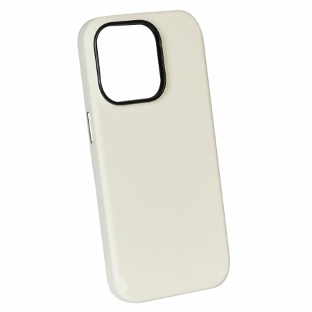 Чехол K-DOO Noble Collection Magsafe для iPhone 14 Pro, кожа. Цвет: белый