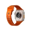 Ремешок силиконовый Uniq Stride FKM для Apple Watch 49мм/45мм/44мм/42мм. Цвет: оранжевый