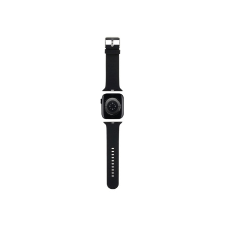 Ремешок силиконовый Lagerfeld 3D Rubber NFT Choupette head для Apple Watch 42/44/45мм. Цвет: черный