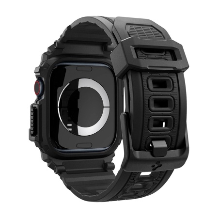 Ремешок SPIGEN RUGGED ARMOR ”PRO” для Apple Watch 42/44/45/49мм. Цвет: черный