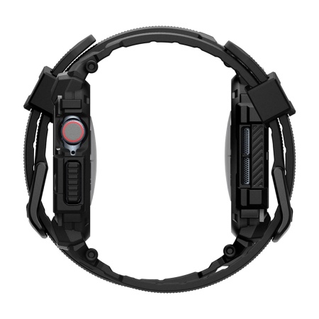 Ремешок SPIGEN RUGGED ARMOR ”PRO” для Apple Watch 42/44/45/49мм. Цвет: черный