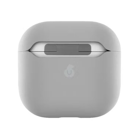Чехол усиленный uBear Touch Pro для AirPods 4, силикон. Цвет: серый