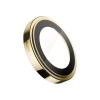 Защитное стекло BlueO Camera lens PVD stainless steel д/камеры iPhone 14 Pro (3 шт.). Цвет: золотой