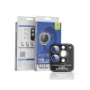 Защитное стекло BlueO Camera lens PVD stainless steel д/камеры iPhone 14 Pro (3 шт.). Цвет: золотой