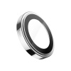 Защитное стекло BlueO Camera lens PVD stainless steel д/камеры iPhone 14 Pro (3 шт.). Цвет: серебро
