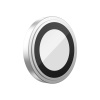 Защитное стекло BlueO Camera lens Armor metal д/камеры iPhone 14 Pro (3 шт.). Цвет: серебристый