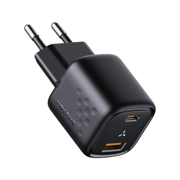 Сетевое зарядное устройство VOLTME Revo 30CC Duo, 2xUSB-C, PD 3.0, 30W. Цвет: черный