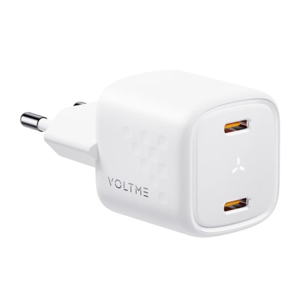 Сетевое зарядное устройство VOLTME Revo 30CC Duo, 2xUSB-C, PD 3.0, 30W. Цвет: белый