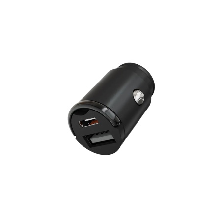 Автомобильное зарядное устройство VLP С-Power 45W USB-C+USB-A, PD, QC, USB-C кабель. Цвет: чёрный