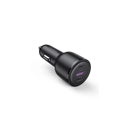 Автомобильное зарядное устройство UGREEN 2xUSB-C PD+USB-A QC 69W Fast Car Charger. Цвет: черный