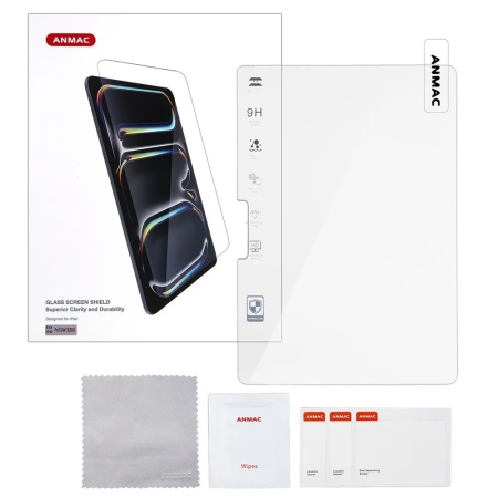 Защитное стекло ANMAC для Apple iPad Pro 13/iPad Air 13 (2024) (0.3мм, 2.5D)