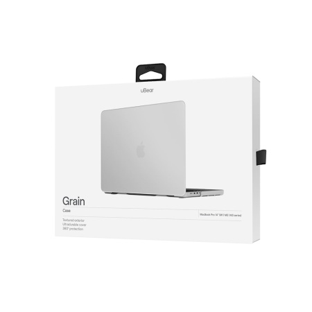 Накладка Ubear Grain Case для MacBook Pro 14" (2021). Цвет: белый