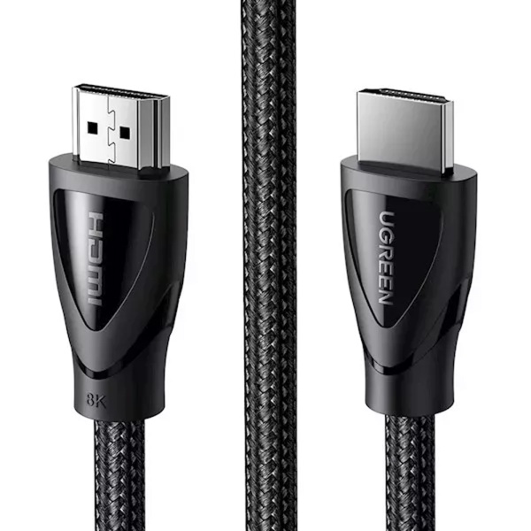 Кабель UGREEN HD140 HDMI 2.1 Male To Male Cable 8K Braided Cable, 5 м. Цвет: чёрный