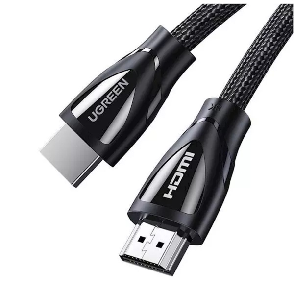Кабель UGREEN HD140 HDMI 2.1 Male To Male Cable 8K Braided Cable, 5 м. Цвет: чёрный