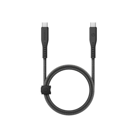 Кабель EnergEA FLOW USB-C — USB-C 3.2, PD 240Вт, 5A, 1 м. Цвет: черный